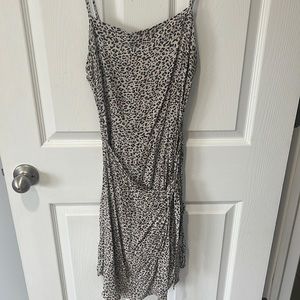 Abercrombie & Fitch Leopard Wrap-style Mini-dress